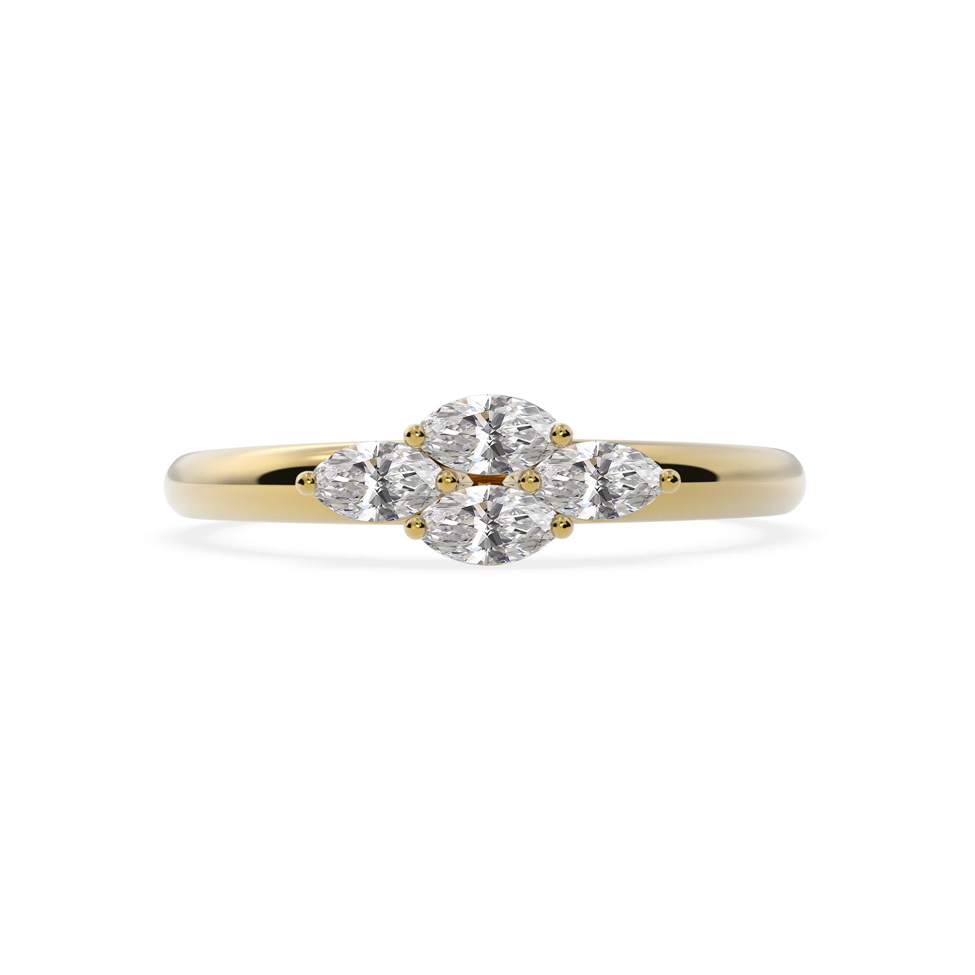 Marquise Diamond Engagement Ring - Image 3