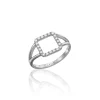 Harmony 14k Gold Diamond Frame Ring - Thumbnail Image 1