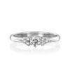 Affordable Round Diamond Engagement Ring with Side Stones – 14K Gold - Thumbnail Image 2