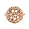 Vintage Style Golden Helia Diamond Ring - Thumbnail Image 2