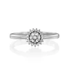 Affordable Round Lab-Grown Diamond Halo Ring – 14K Gold - Thumbnail Image 2