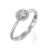 Affordable Round Lab-Grown Diamond Halo Ring – 14K Gold - Thumbnail Image 1