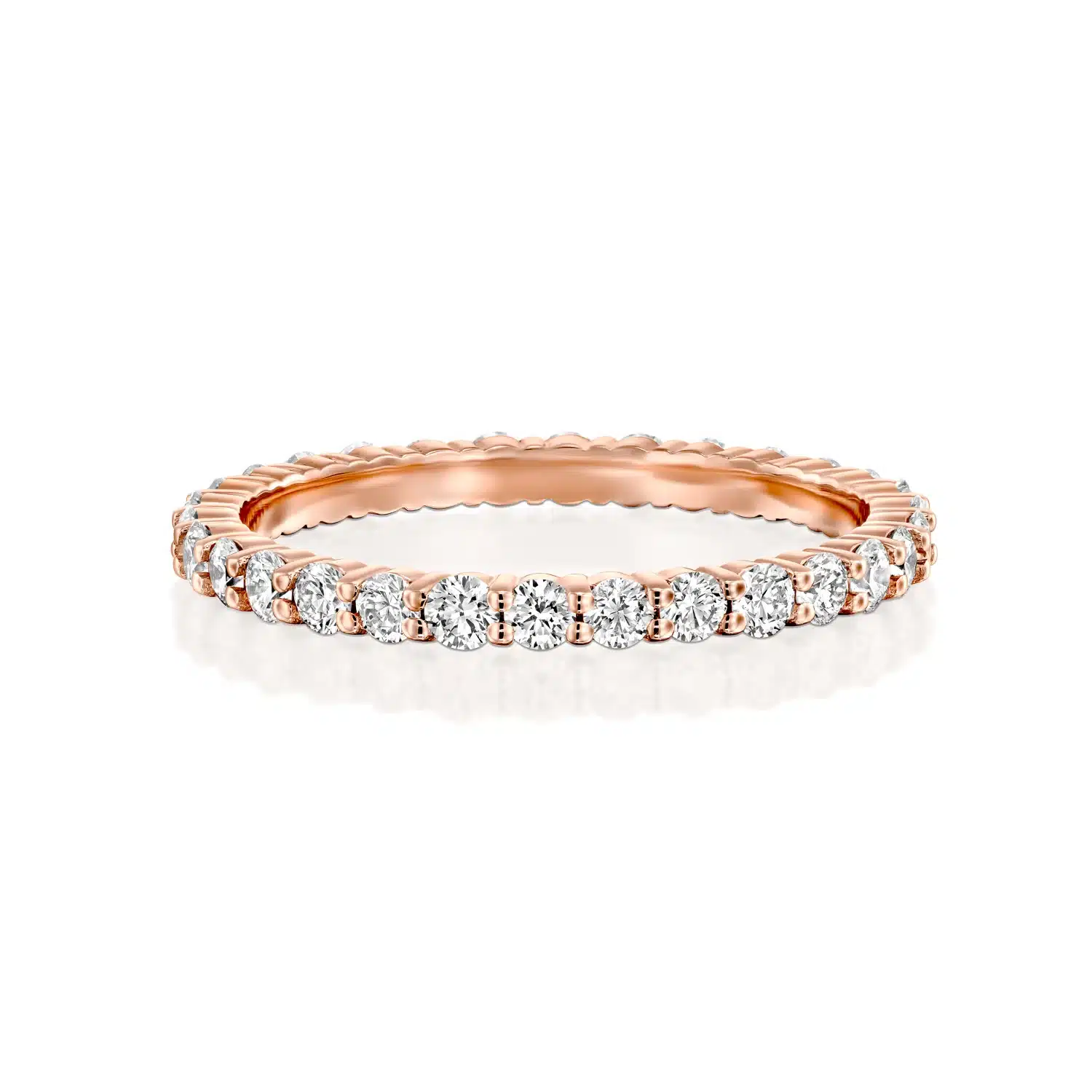 1 Carat Round Diamond Eternity Ring - Image 6