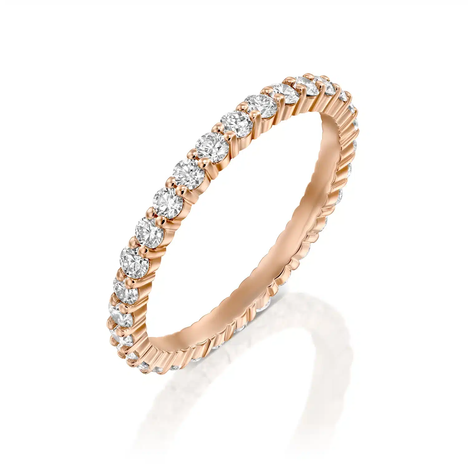 1 Carat Round Diamond Eternity Ring - Image 1