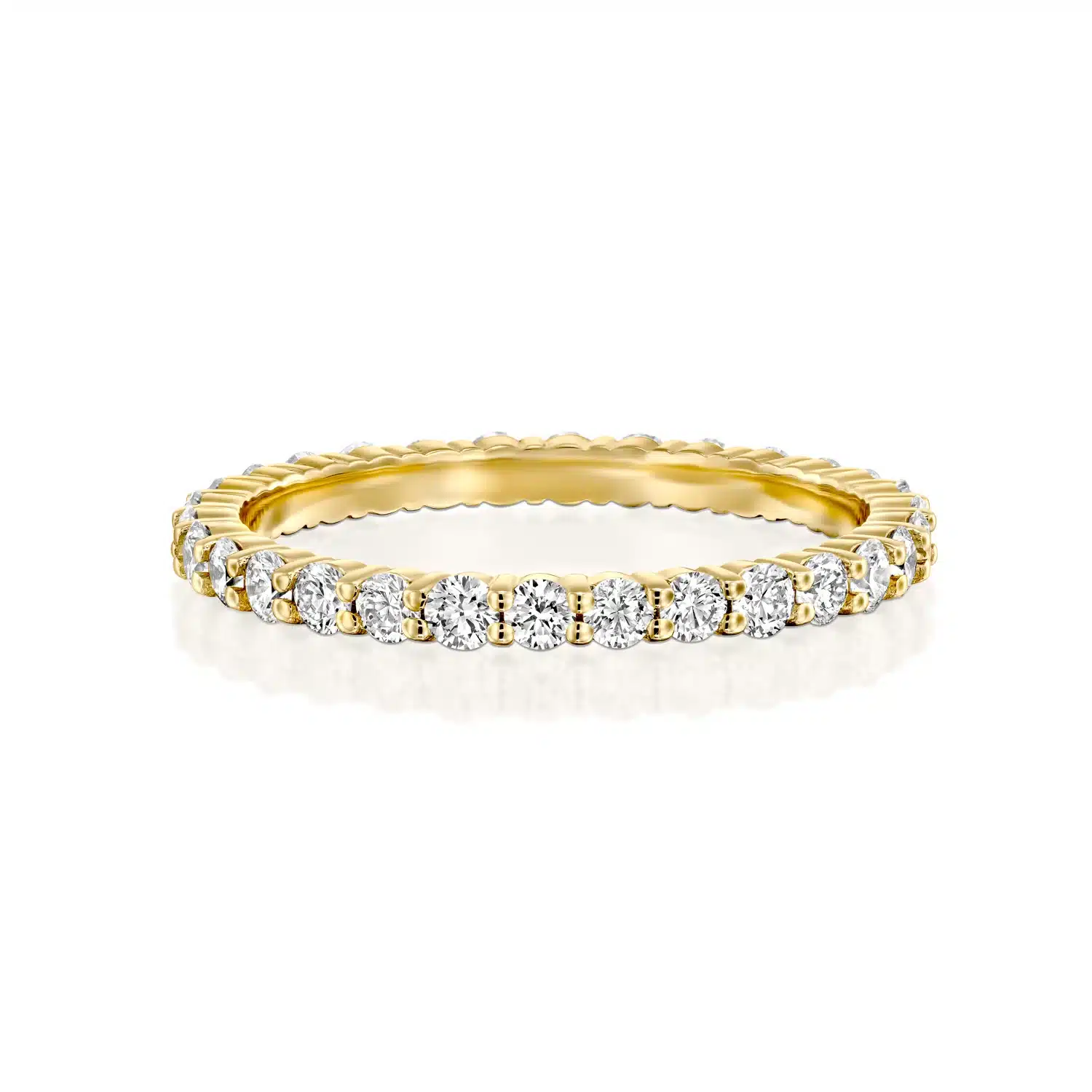 1 Carat Round Diamond Eternity Ring - Image 4