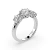 Trio Radiance: 2 carat Lab Diamond Engagement Ring - Thumbnail Image 2