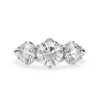 Trio Radiance: 2 carat Lab Diamond Engagement Ring - Thumbnail Image 3