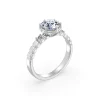 Modern Trio: 1.20 carat Lab Diamond Engagement Ring - Thumbnail Image 3