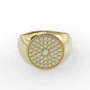 Infinity Glow Lab-Grown Diamond Signet Ring - Thumbnail Image 3