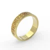 Heritage Scroll 14K Gold Men’s Band - Thumbnail Image 2
