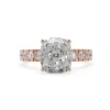Cushion 2.39ct Lab-Grown Engagement Ring-14K-2.90ct TW - Thumbnail Image 4