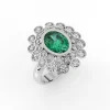 Green Diamond Ring