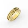 Men’s Floral Lattice 14K Recycled Gold Band - Thumbnail Image 1