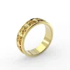 Men’s Floral Lattice 14K Recycled Gold Band - Thumbnail Image 2