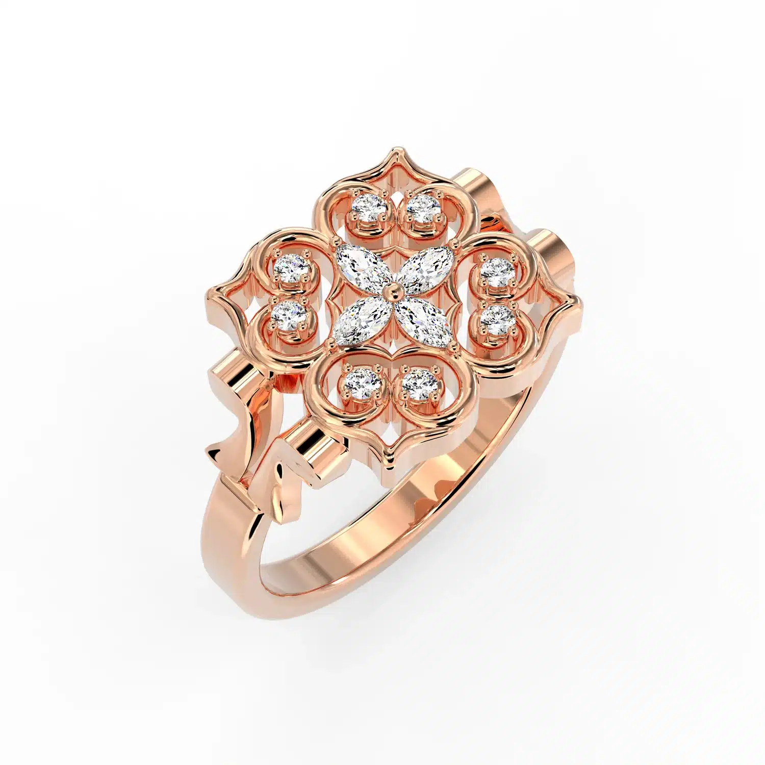 Flowerel Diamond Ring