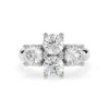 Quadra Sparkle: 2carat Lab-Grown Engagement Ring in 14k Gold - Thumbnail Image 3