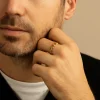 Lustre Link 14K Recycled Gold Band - Thumbnail Image 5