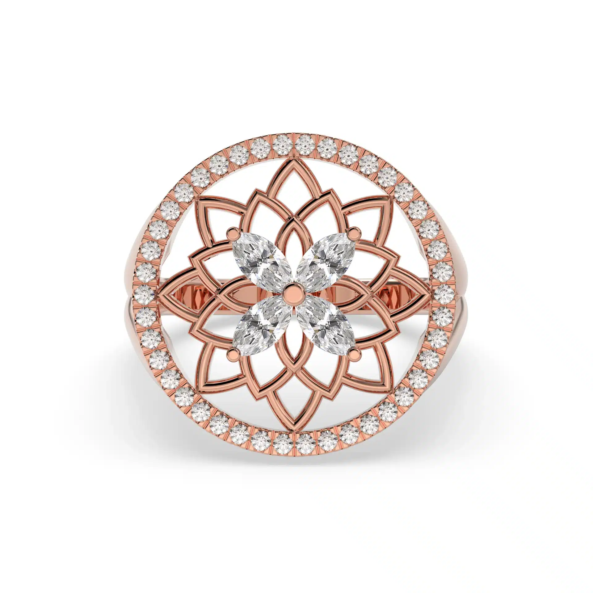Marquise Diamond Vintage Style Butterfly Ring - Image 3