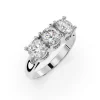 Trinity Sparkle: 1.50 Carat Lab-Grown Engagement Ring - Thumbnail Image 1