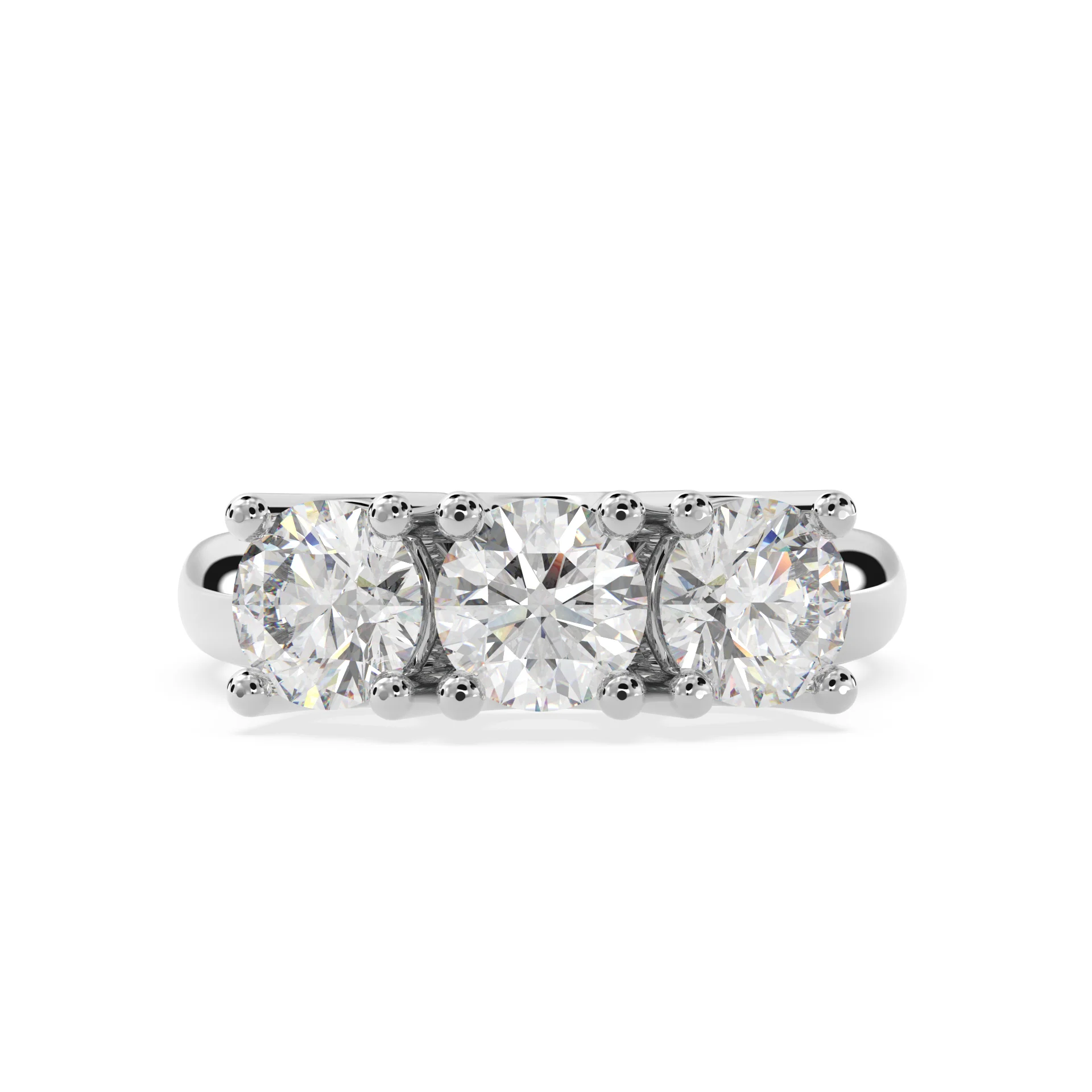 Trinity Sparkle: 1.50 Carat Lab-Grown Engagement Ring - Image 3