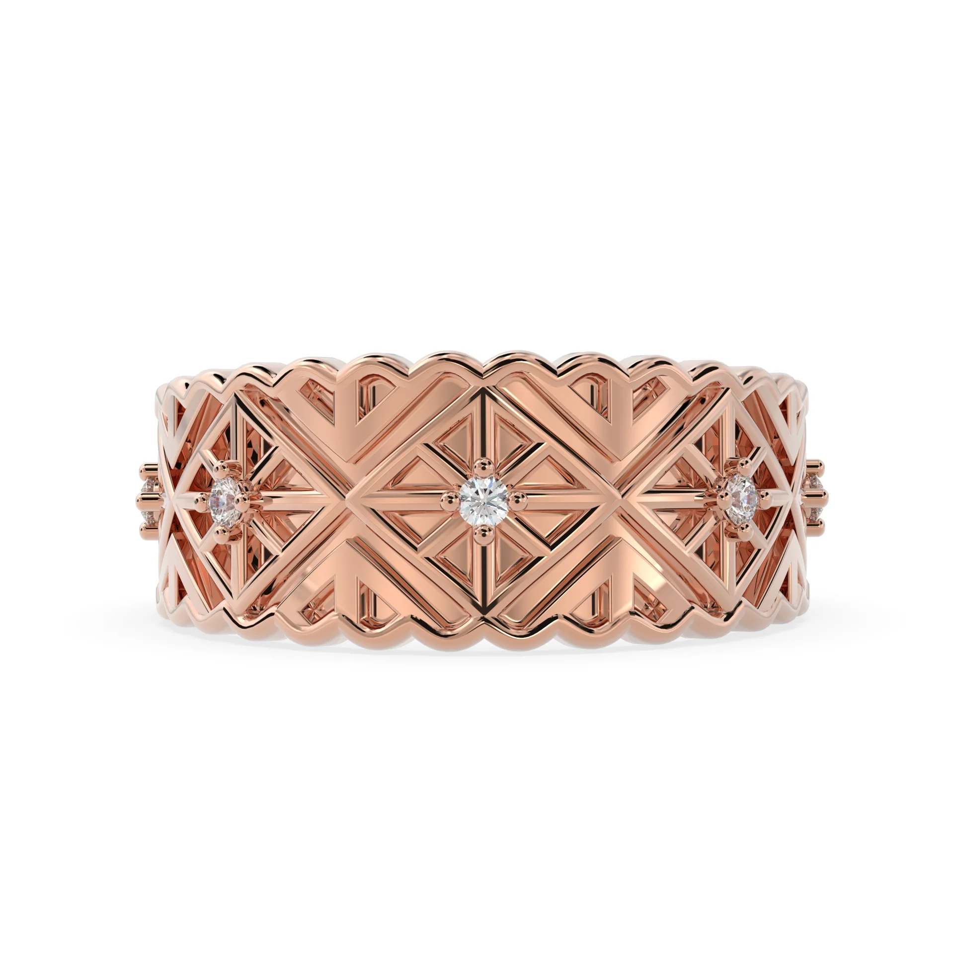 Radiant Star Sustainable Lab-Grown Diamond Wedding Ring - Image 3