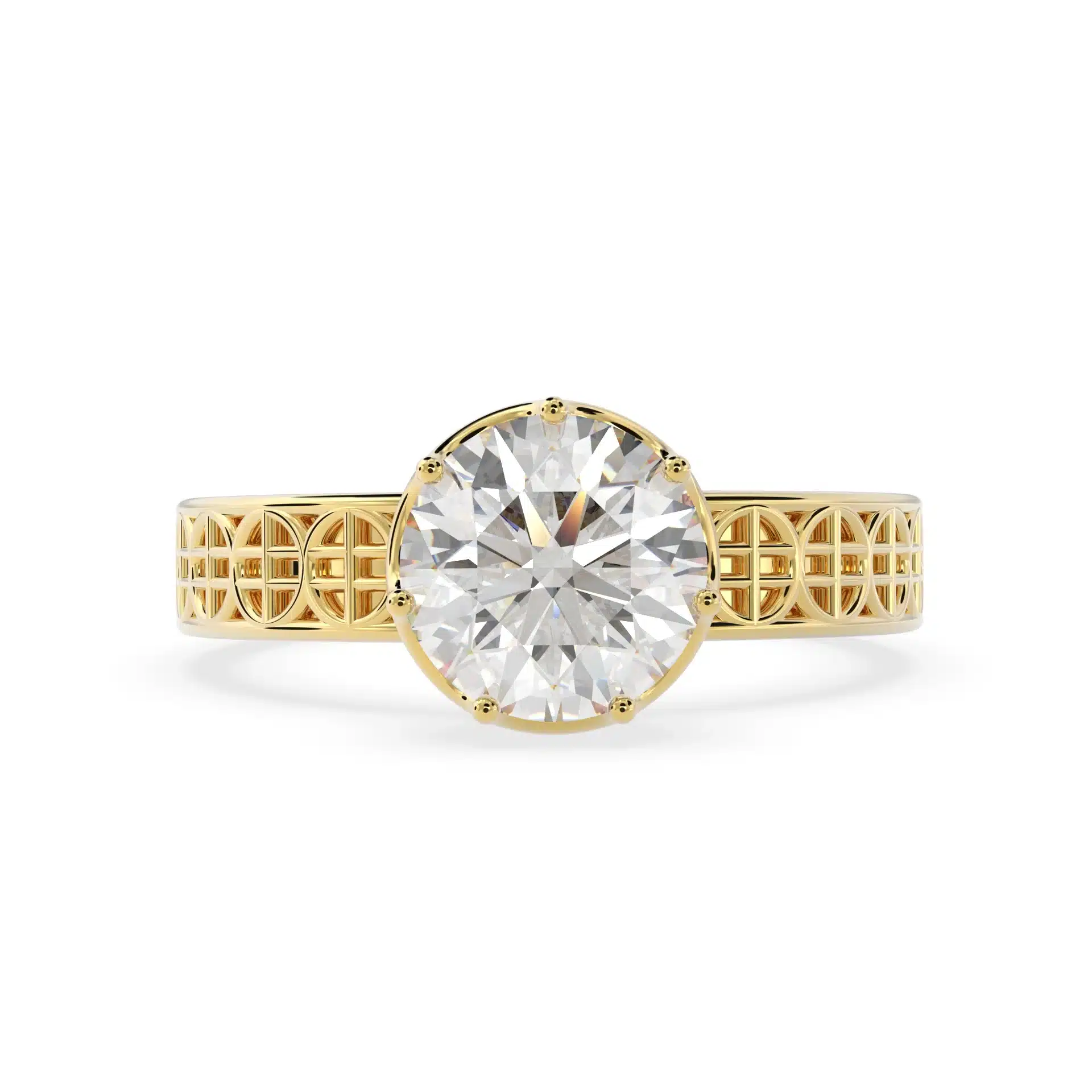1ct Round Lab-Grown Solitaire Engagement Ring | 14K Gold - Image 3