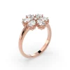 Women’s Blossoming Love Diamond 14k Gold Flower Engagement Ring - Thumbnail Image 2