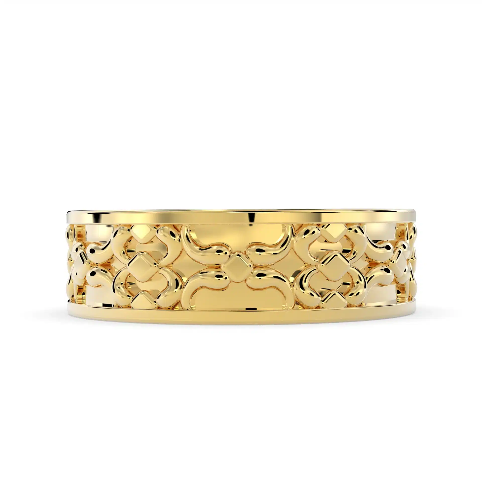 Eternal Knot Men's Wedding Ring in 14K Recycled Gold - Image 3
