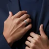 Eternal Knot Men's Wedding Ring in 14K Recycled Gold - Thumbnail Image 5