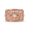 Women’s Endearing Love Round Diamond 14k Gold Ring - Thumbnail Image 3
