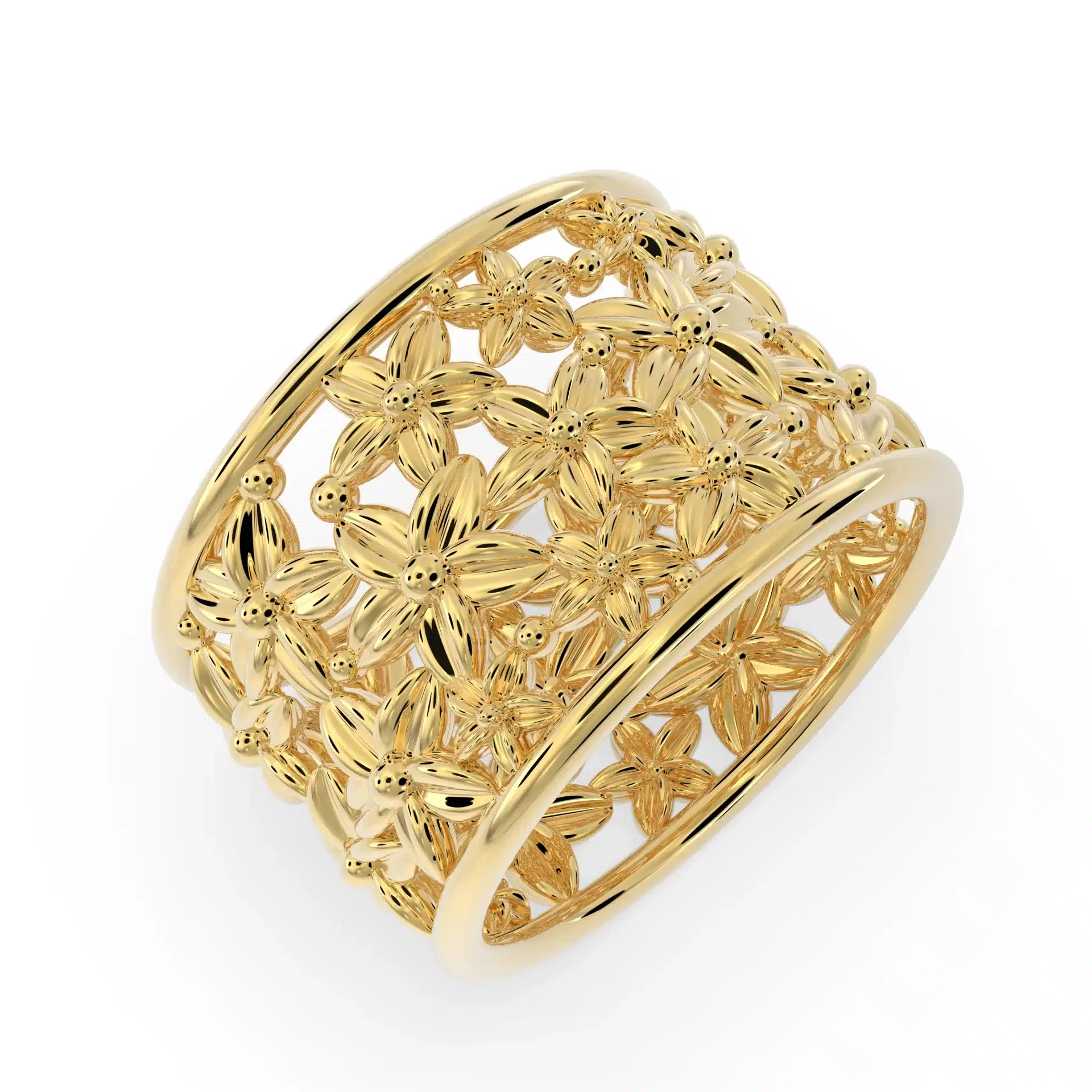 Women’s To Love & Beyond 14k Gold Floral Ring - Image 1