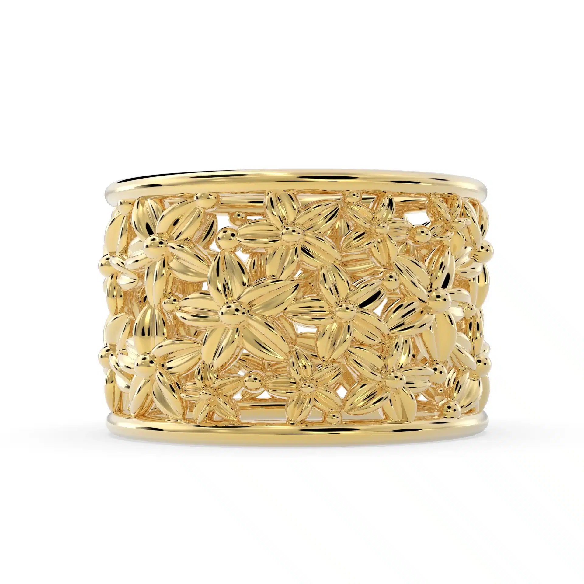 Women’s To Love & Beyond 14k Gold Floral Ring - Image 3