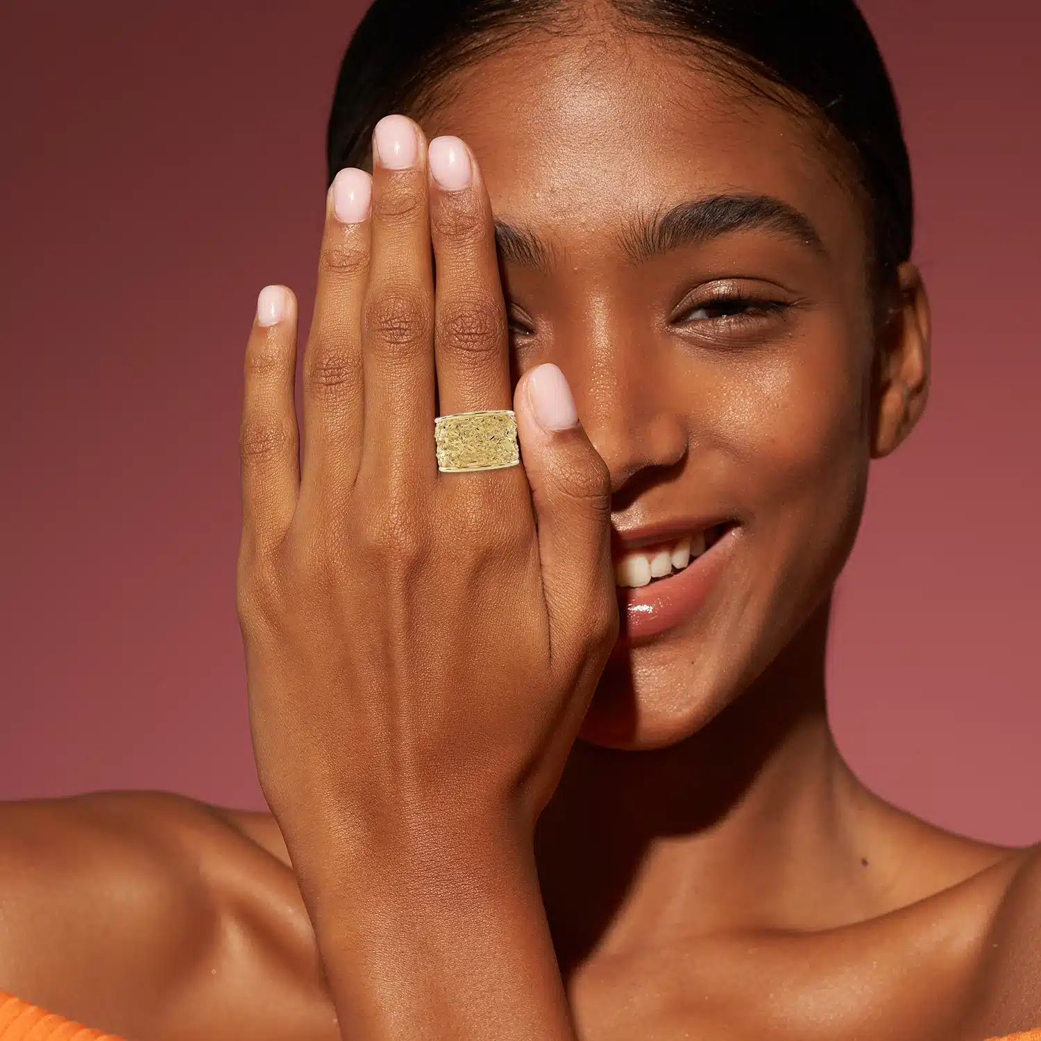 Women’s To Love & Beyond 14k Gold Floral Ring - Image 4