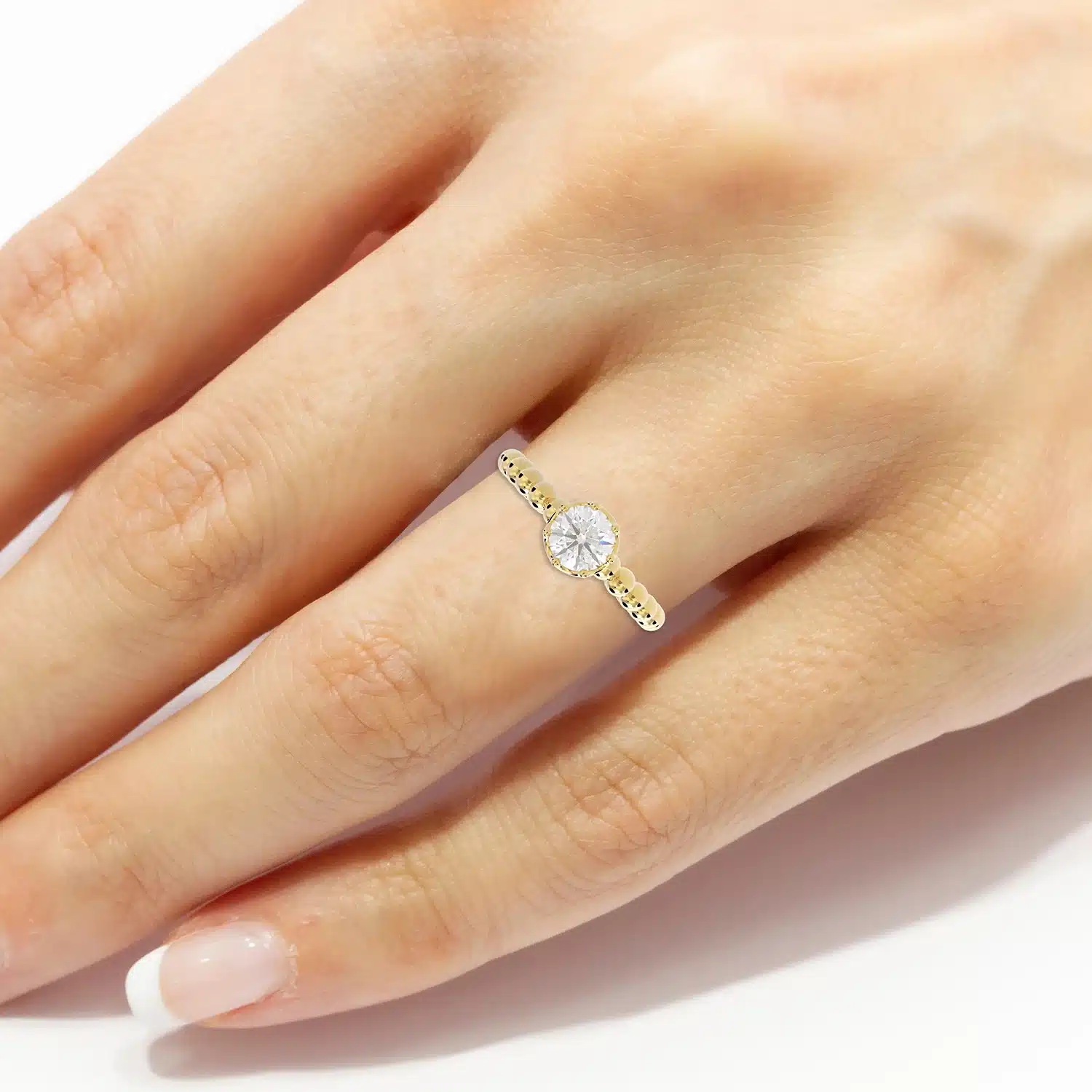 Affordable 0.40ct Lab-Grown Diamond Engagement Ring – 14K Gold - Image 4