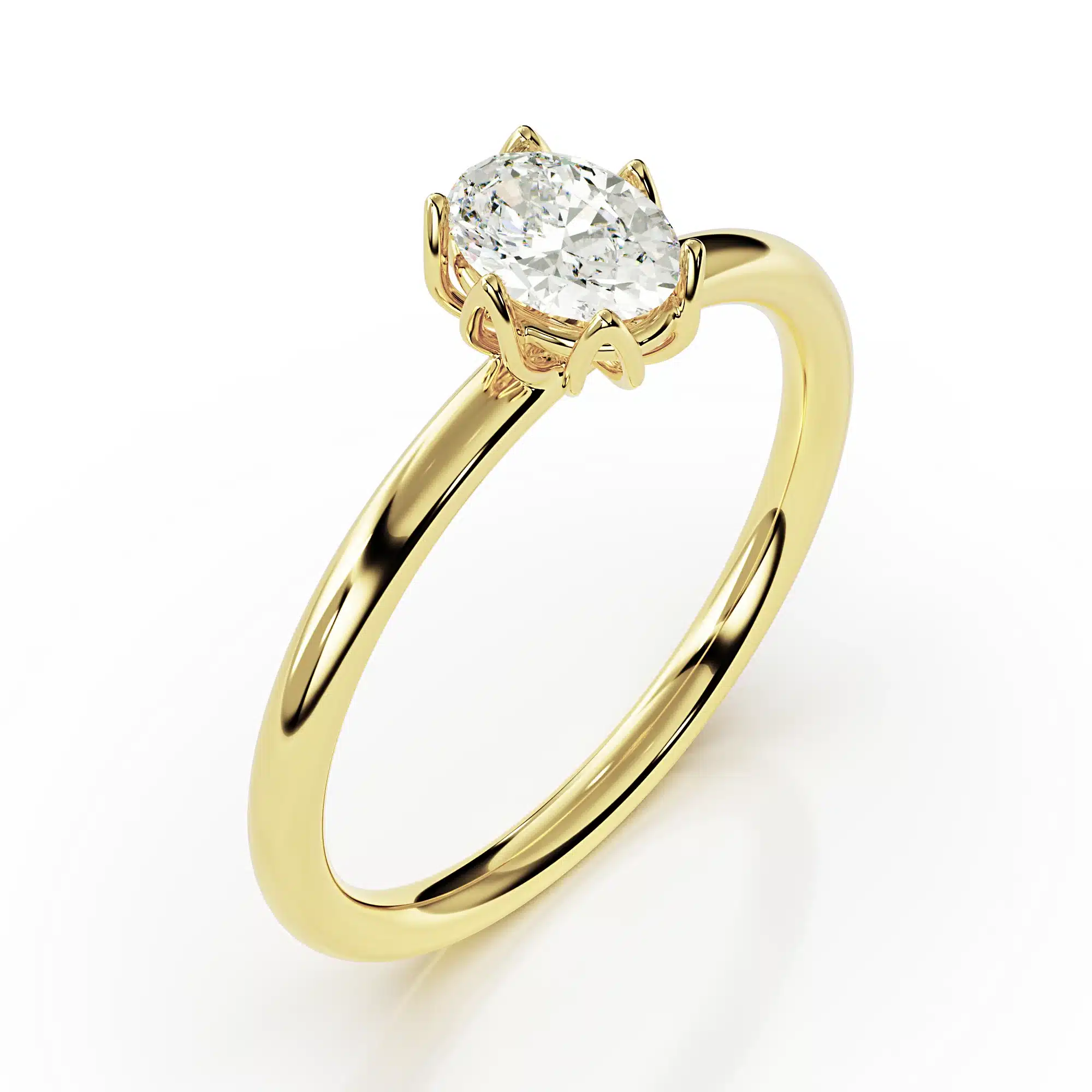 Affordable 0.40ct Oval Lab-Grown Diamond Engagement Ring - Image 1