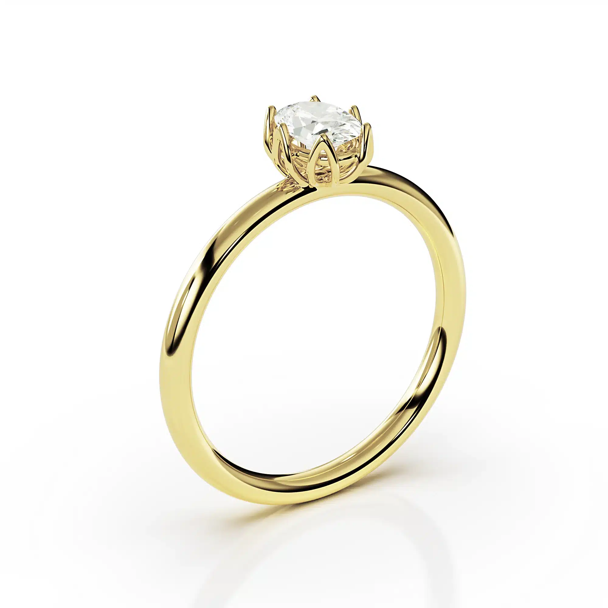 Affordable 0.40ct Oval Lab-Grown Diamond Engagement Ring - Image 3