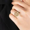 Stars Align Diamond 14k Gold Vintage Style Ring - Thumbnail Image 4