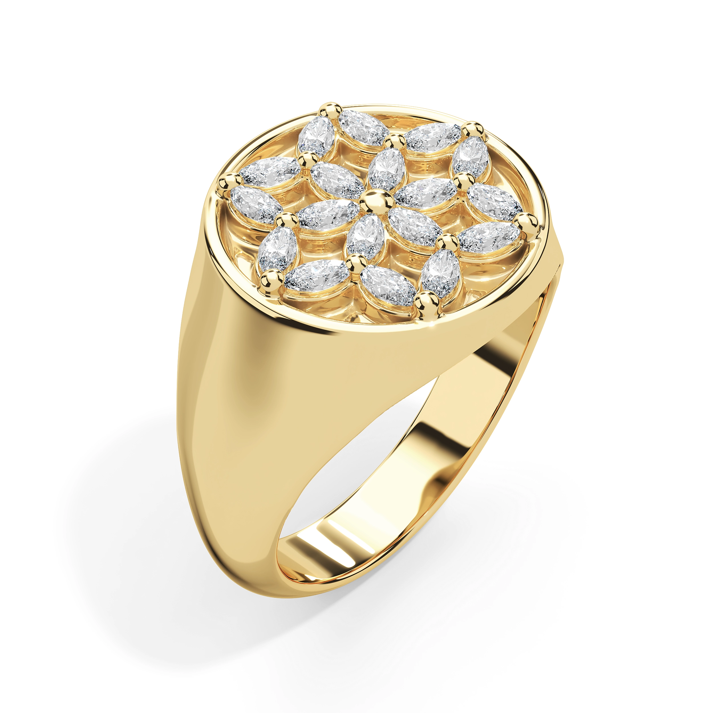 Ethereal Marquise Signet Ring - Image 1