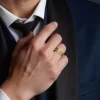 Eternal Heirloom Men's 14K Gold Wedding Ring - Thumbnail Image 4