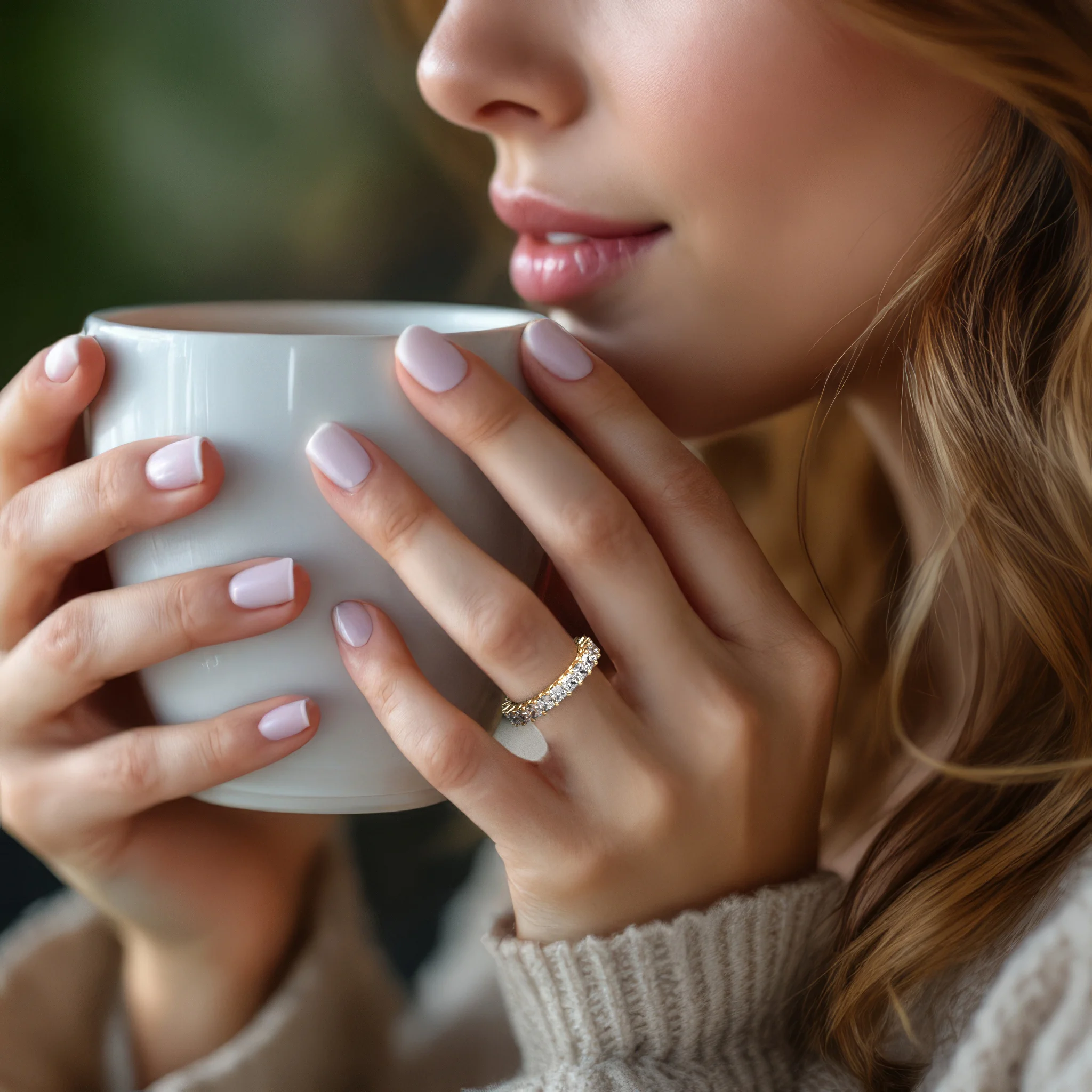 Lab-Grown Princess Diamond Eternity Wedding Band - Image 4