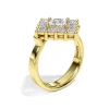 Princess Mosaic Lab-Grown Diamond Ring – 14k Gold - Thumbnail Image 2