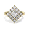 Princess Mosaic Lab-Grown Diamond Ring – 14k Gold - Thumbnail Image 3
