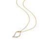 Leaf Glow 0.20 ct Diamond Pendant - Thumbnail Image 2