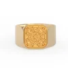 Seed of Life 14K Gold Signet Ring - Thumbnail Image 3