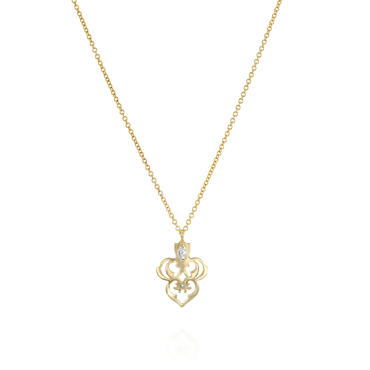 Fleur Whisper 0.06 ct Diamond Pendant - Image 1