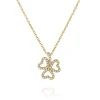 Shamrock Diamond Pendant-0.25 ct Lab-Grown, 14K Gold - Thumbnail Image 1