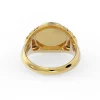Sunflower Signet Ring – Solid 14K Gold - Thumbnail Image 2