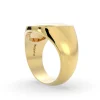 Bold Crest 14K Men’s Signet Ring - Thumbnail Image 2