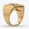 Skull Crest Men’s Signet Ring-14K Solid Gold - Thumbnail Image 2