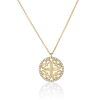 Scroll Rosette Medallion-0.20 ct Diamond Pendant - Thumbnail Image 1